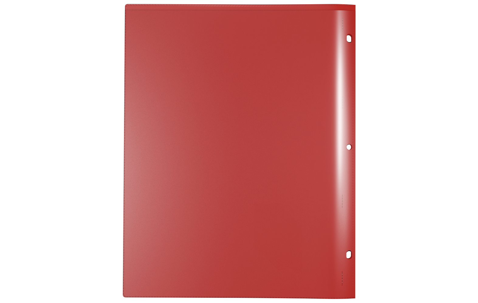 Back view of Nicky's 4 Multi Pocket Sleeves Folder used for presentation.