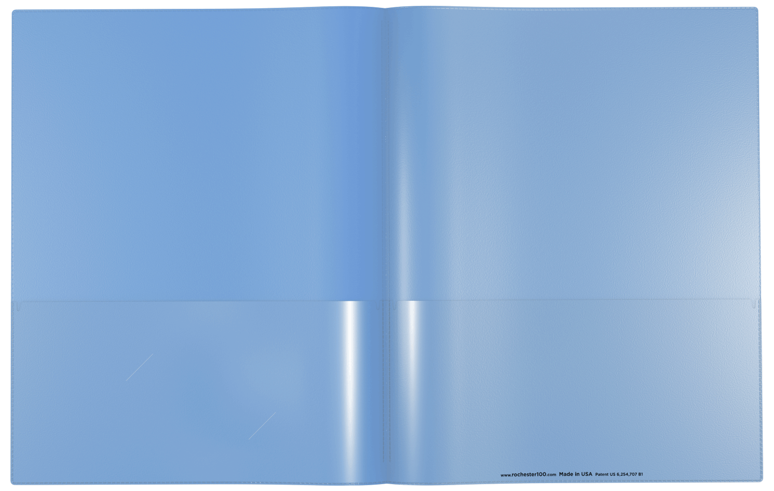 Nicky's Version 2 Folder - Durable Vinyl 2 Pocket Plastic Presentation Folder with Clear Sleeves